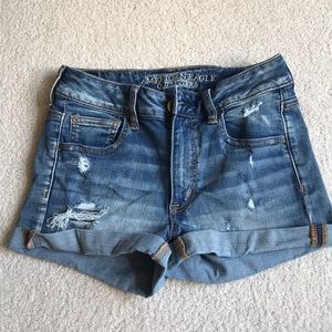 American Eagle Hi-rise Jean shorts